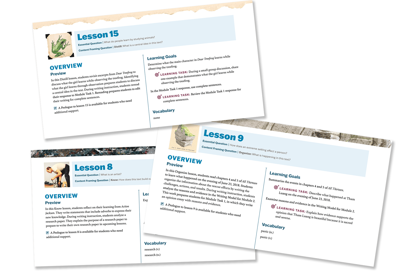 Arts & Letters Sample Daily Learning Tasks