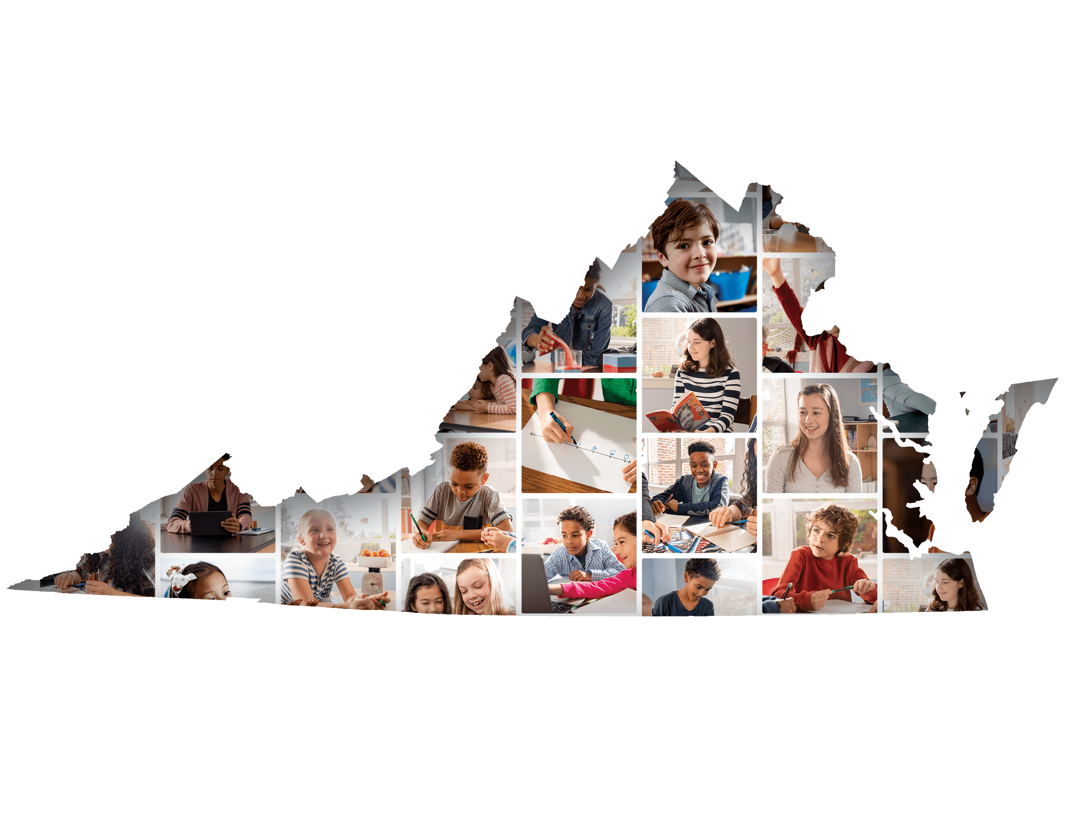 Virginia - State Outline with Student Photo Grid_NEW